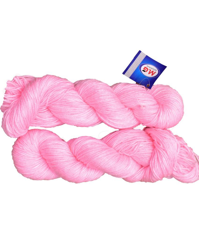     			Tin Tin Pink (200 gm)  Wool Hank Hand knitting wool / Art Craft soft fingering crochet hook yarn, needle knitting yarn thread dye D EF