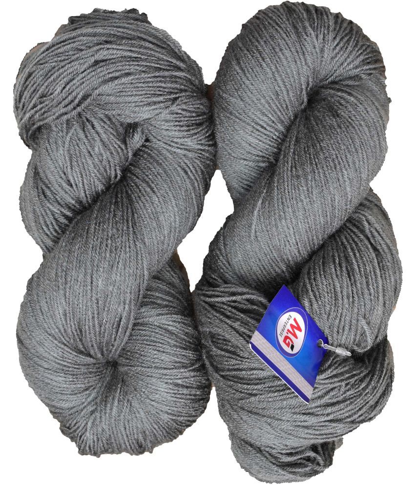     			Tin Tin Steel Grey (300 gm)  Wool Hank Hand knitting wool / Art Craft soft fingering crochet hook yarn, needle knitting yarn thread dye Z AG