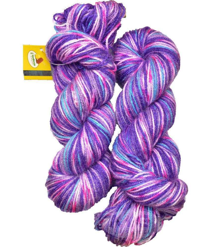     			Vardhman Fashionist MG Purple Lily (300 gm)  Wool Hank Hand knitting wool