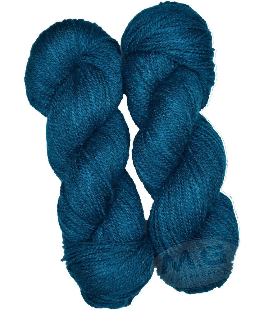     			Vardhman Rabit Excel Airforce (500 gm)  Wool Hank Hand knitting wool Art-FEE