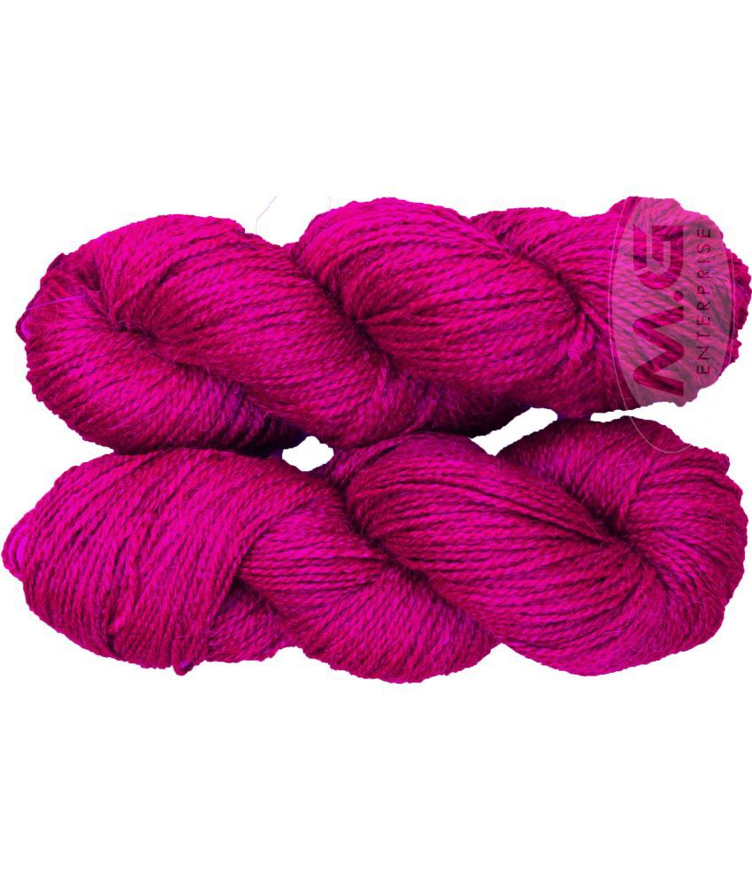     			Vardhman Rabit Excel Magenta (300 gm)  Wool Hank Hand knitting wool Art-FDD