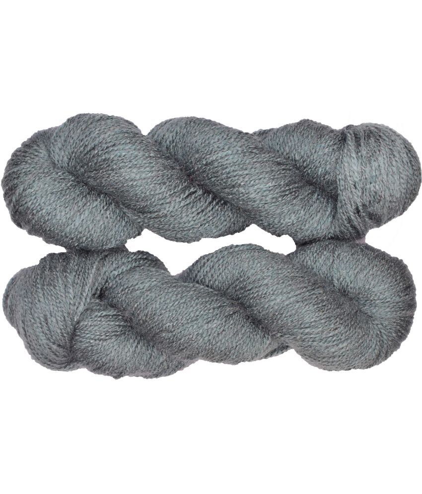     			Vardhman Rabit Excel Mouse Grey (300 gm)  Wool Hank Hand knitting wool Art-EJE