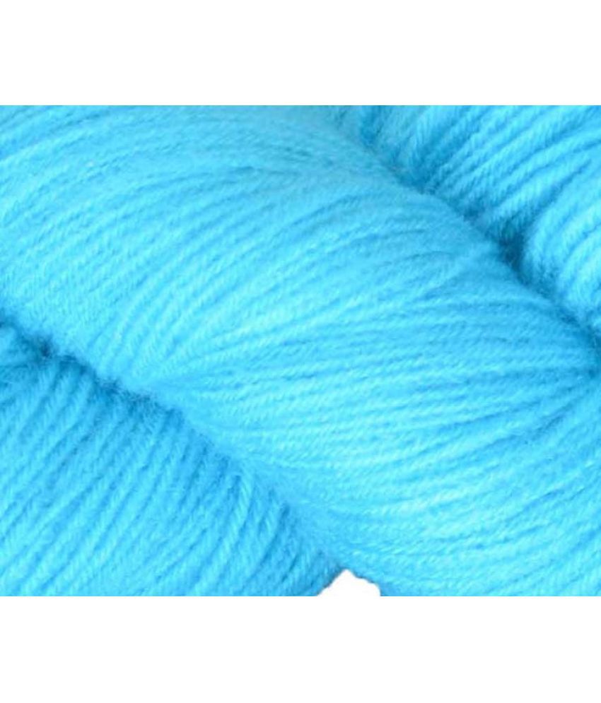     			Vardhman Rabit Excel Sky Blue (500 gm)  Wool Hank Hand knitting wool