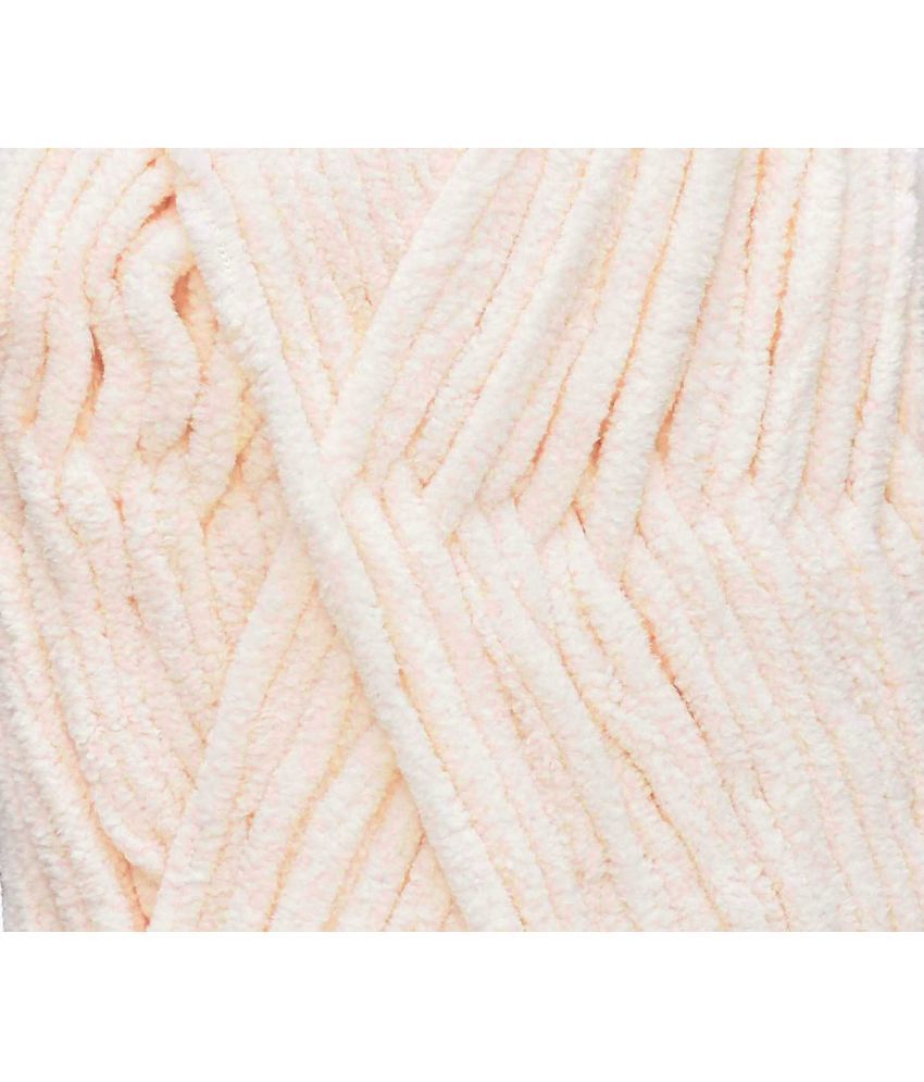     			Wool Knitting Yarn Thick Chunky Wool, Elegance S-M Buttery Cream  WL 400 gm