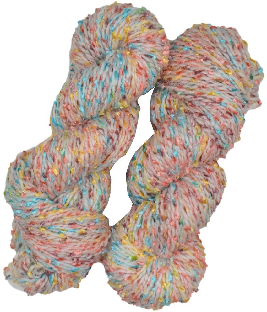    			Yarn Mala Lachi  Off White 400 gms Wool Hank Hand knitting wool- Art-ADAE