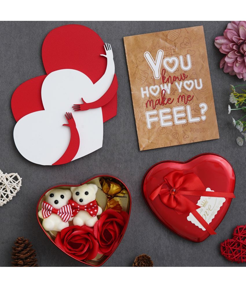     			eCraftIndia Brown Paper Valentine Hamper