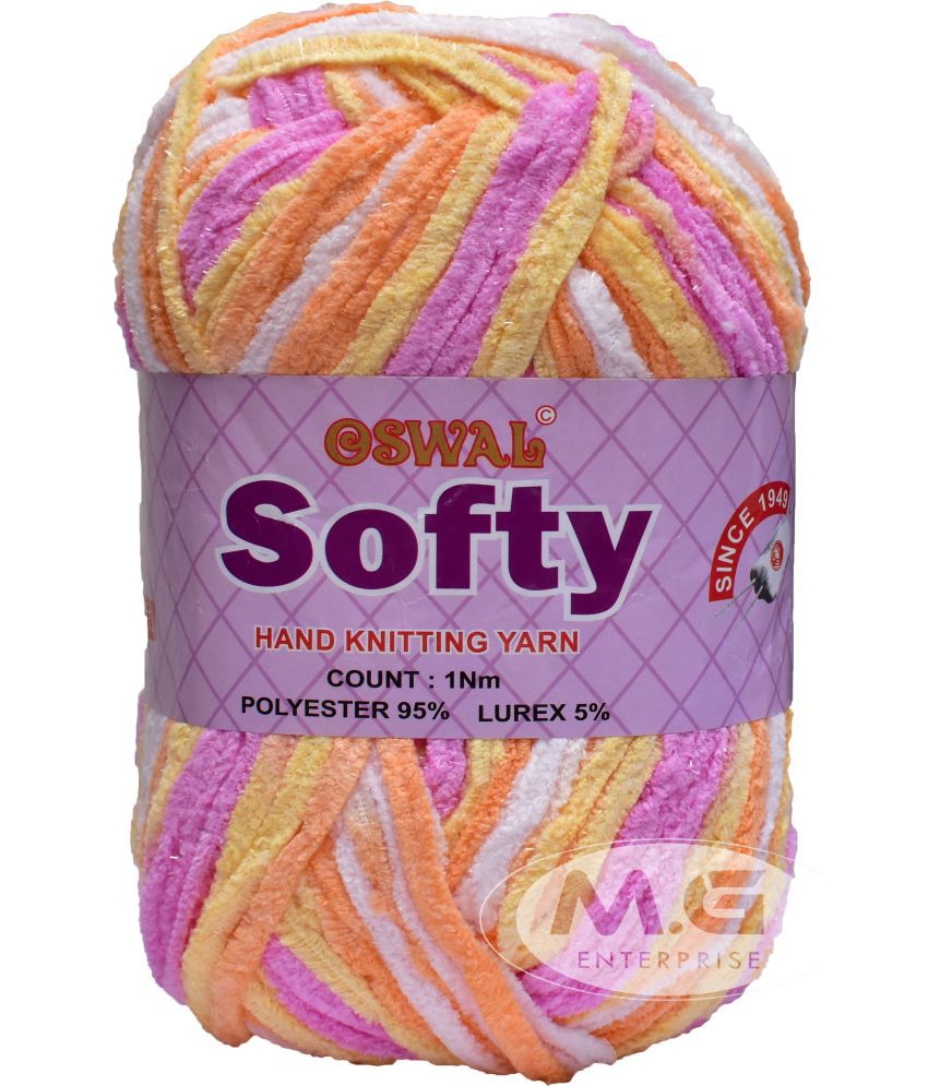     			osl Softy Knitting Yarn Thick Chunky Wool, pink 150 gm  Best Used with Knitting Needles, Crochet Needles Wool Yarn for Knitting.
