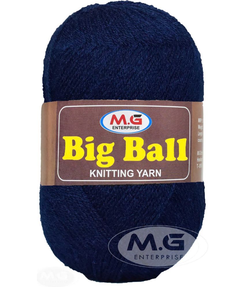     			BIG BALL  Navy 400 gm Ball Hand knitting wool -FA Art-ABA