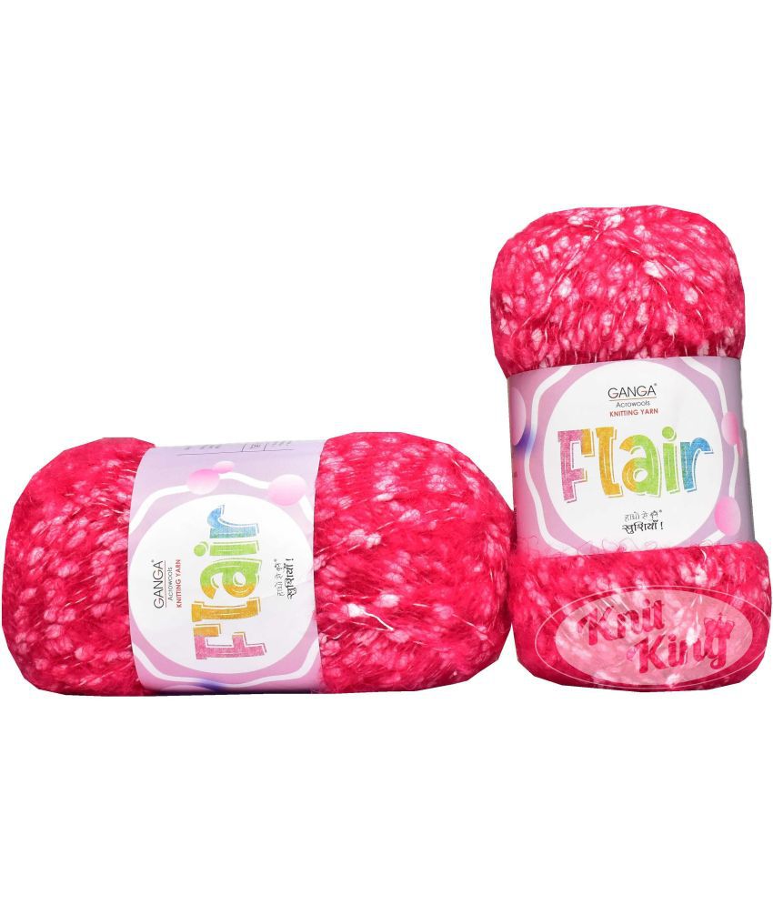     			GAN GA Flair  Magenta 600 gms Wool Ball Hand knitting wool -E Art-AEFE