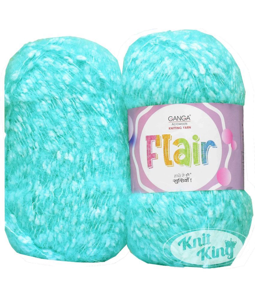     			GAN GA Flair  Sea Green 400 gms Wool Ball Hand knitting wool -G Art-AEFG