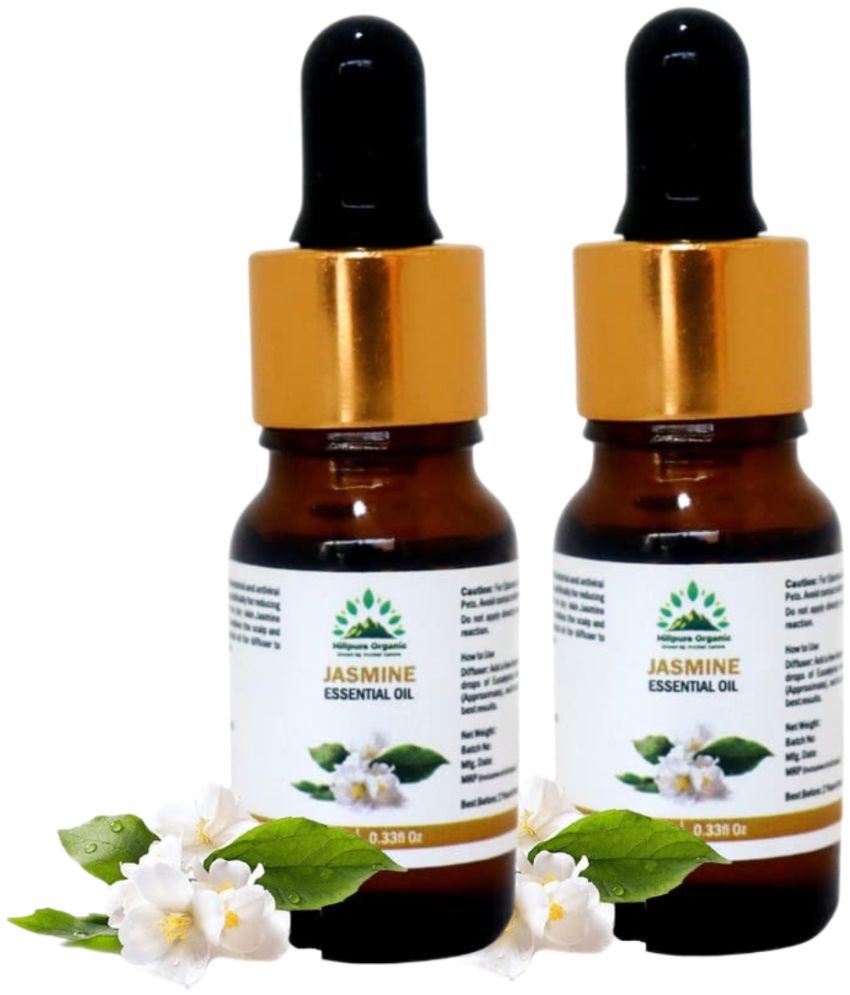     			Hillpure Organic Jasmine Essential Oil 10 mL ( Pack of 2 )