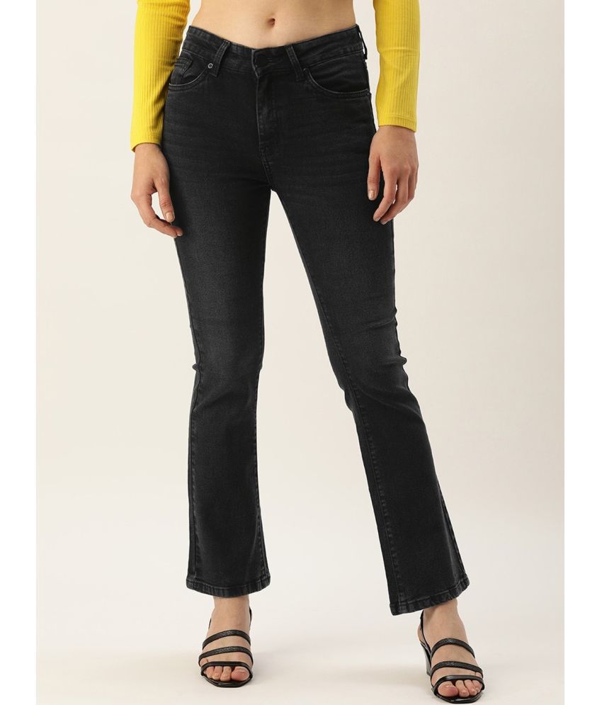     			IVOC - Black Cotton Blend Bootcut Women's Jeans ( Pack of 1 )