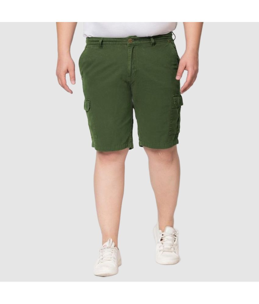     			IVOC Olive Cotton Men's Chino Shorts ( Pack of 1 )