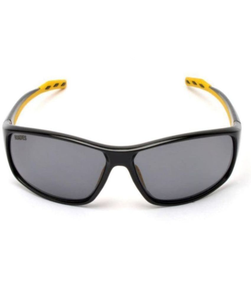    			Roadies Black Wrap Around Sunglasses ( Pack of 1 )