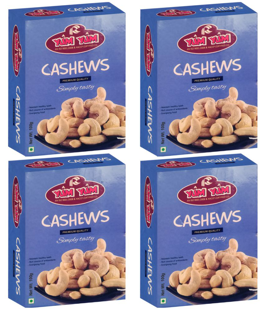     			YUM YUM Premium Raw Cashews Nut 400g Cashews (4 x 100 g)