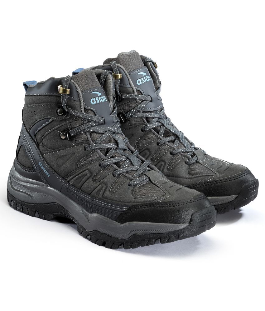     			ASIAN EVEREST-22 Dark Grey Men's Trekking Shoes