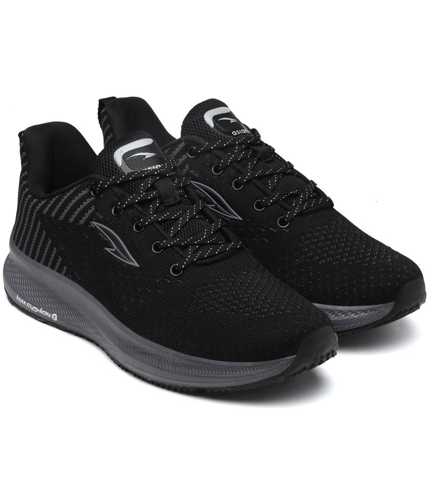     			ASIAN FORTUNER-11 Black Men's Sports Running Shoes