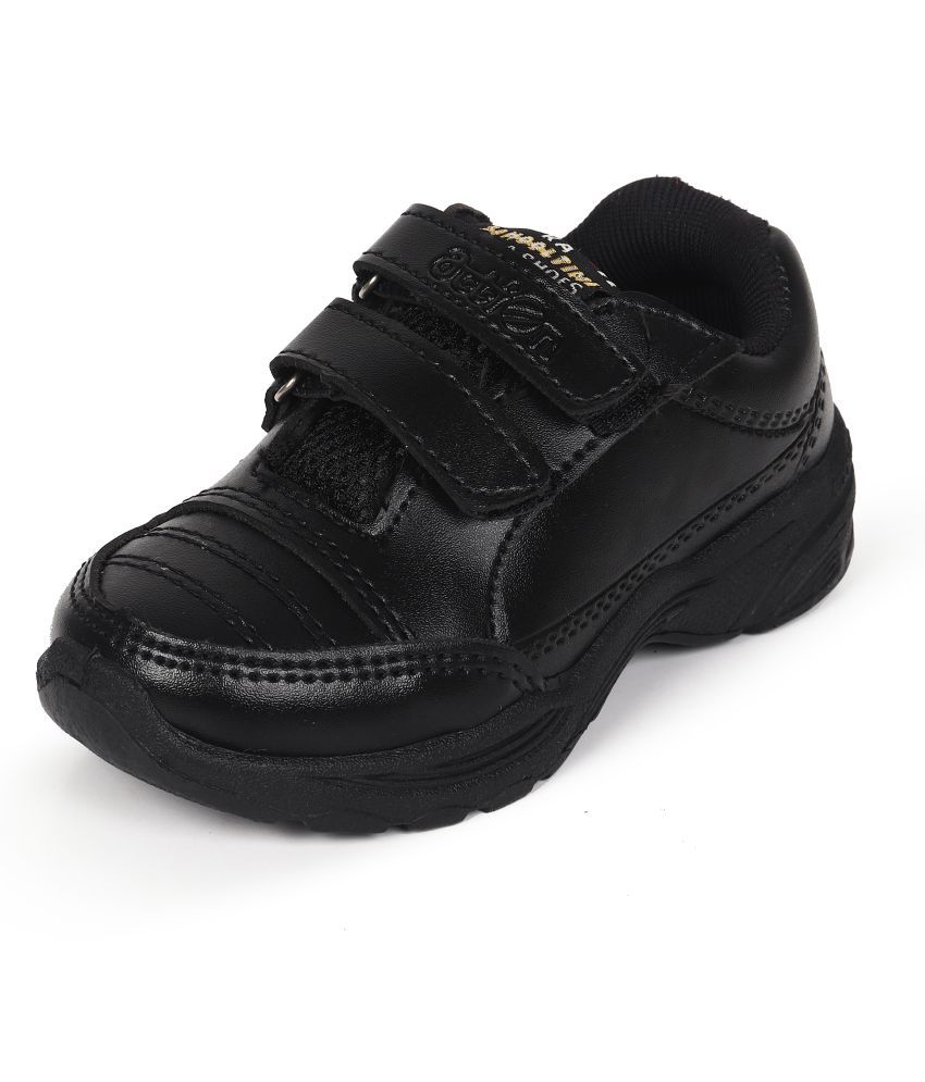     			Action - Black Boy's School Shoes ( 1 Pair )