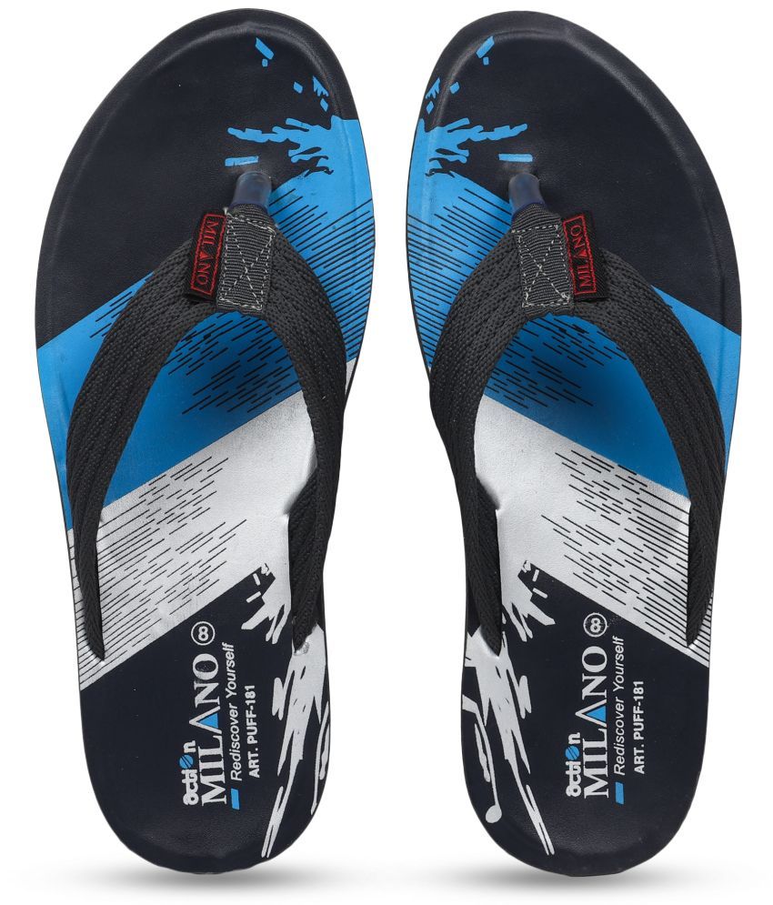     			Action Grey Men's Thong Flip Flop