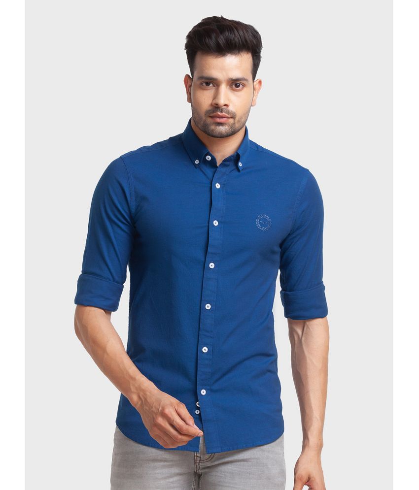     			Colorplus Cotton Regular Fit Full Sleeves Men's Casual Shirt - Blue ( Pack of 1 )