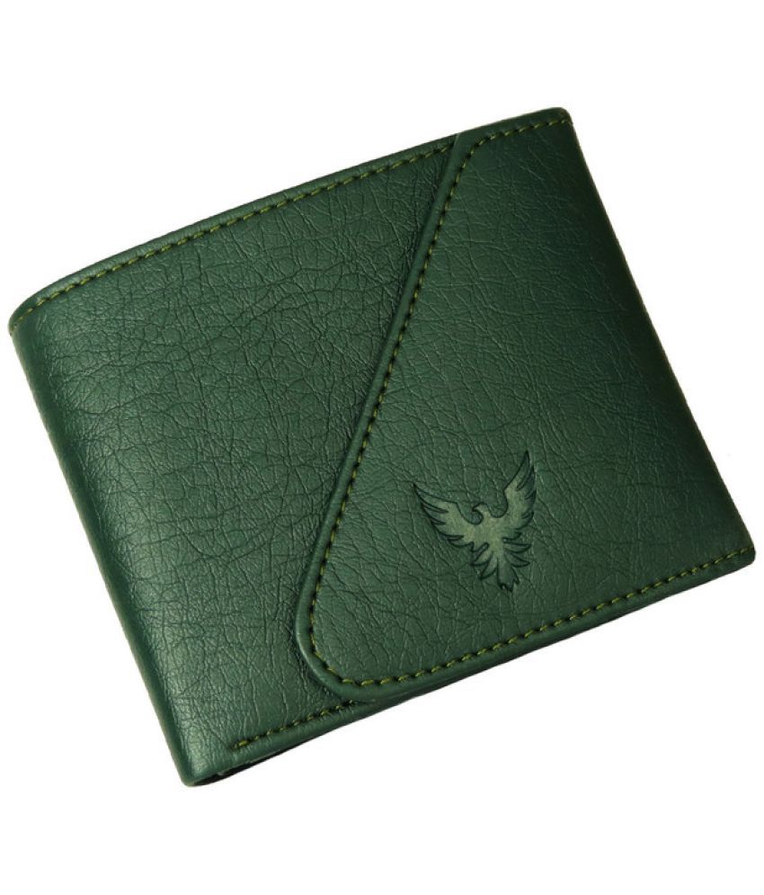     			Goldalpha Green Faux Leather Men's Two Fold Wallet ( Pack of 1 )