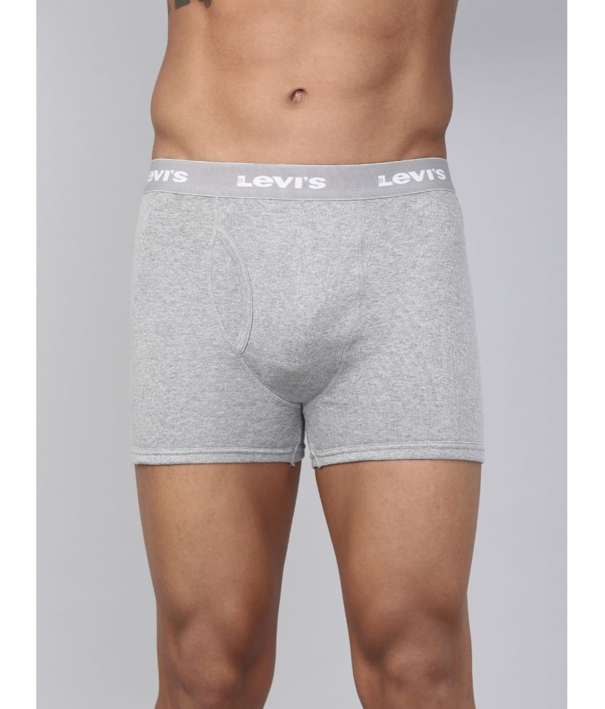     			Levi's Grey Cotton Men's Trunks ( Pack of 1 )