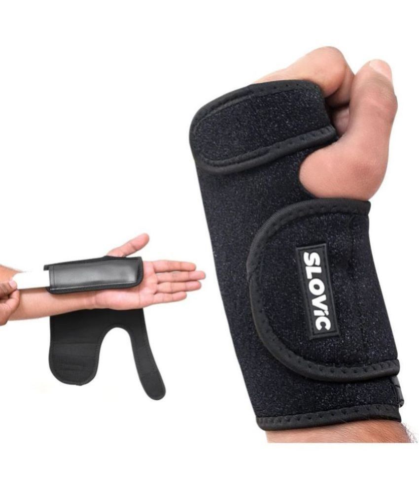     			SLOVIC Wrist Band for Women and Men Advanced Wrist Support for Pain Relief | Pain Relief Wrist Band | Hand Brace for Workout and Pain Relief | Designed for Left Hand