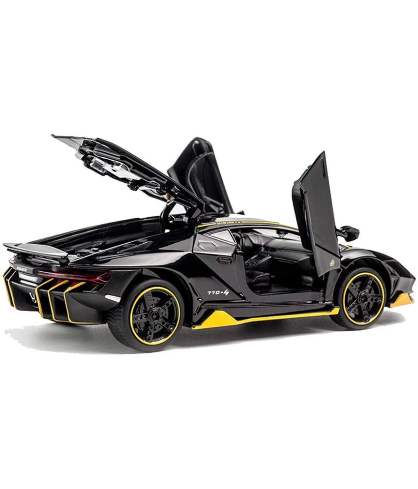     			sevriza Lamborghini Centenario Diecast Metal Alloy Pull Back car Light And Sound (Black)