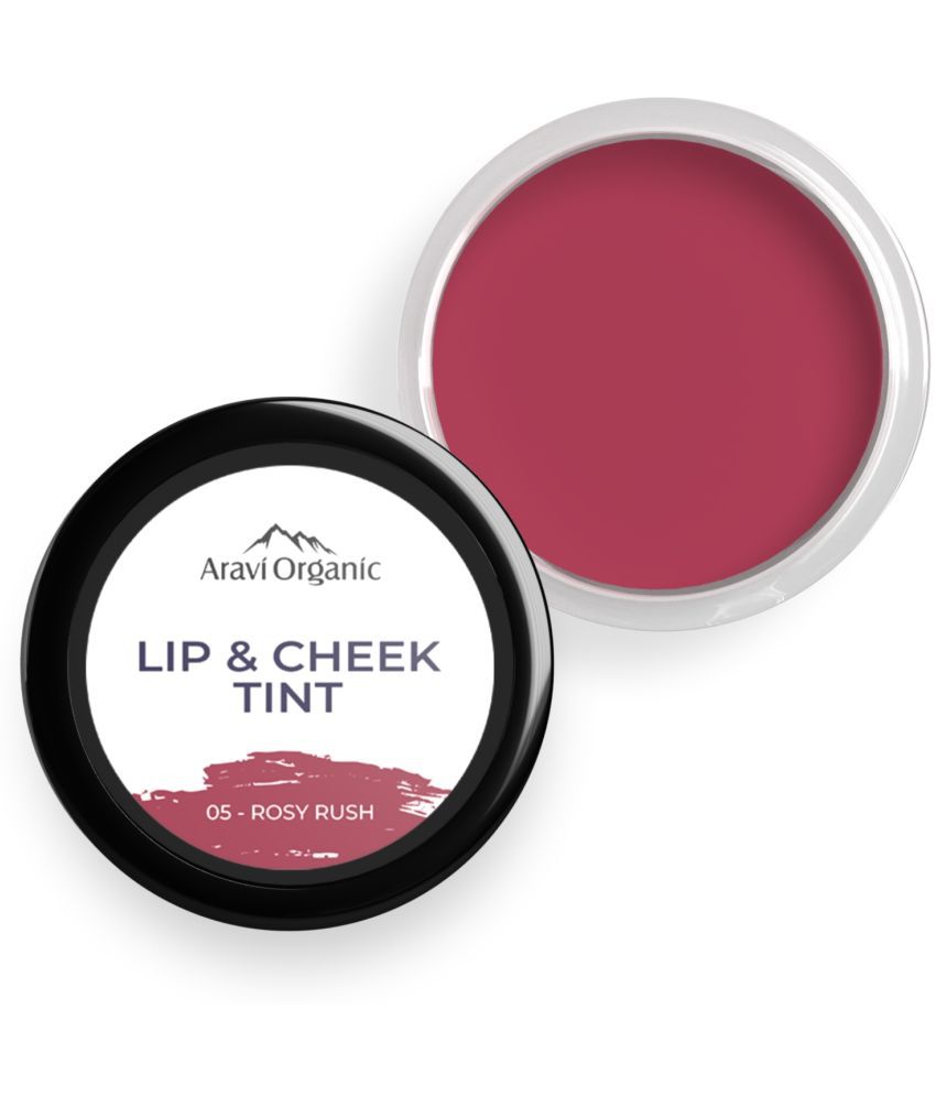     			Aravi Organic Rosy Rush Lip & Cheek Tint LongLasting Color,Organic,Natural Look 8g