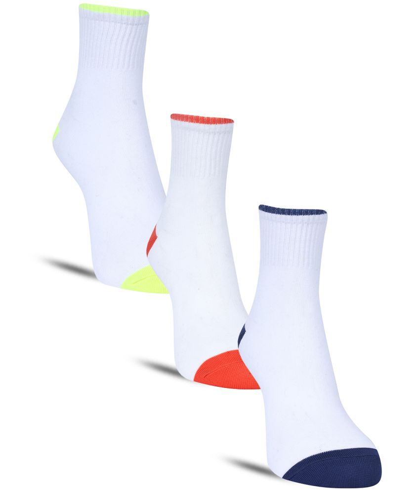     			Dollar Cotton Blend Men's Colorblock Blue Ankle Length Socks ( Pack of 3 )