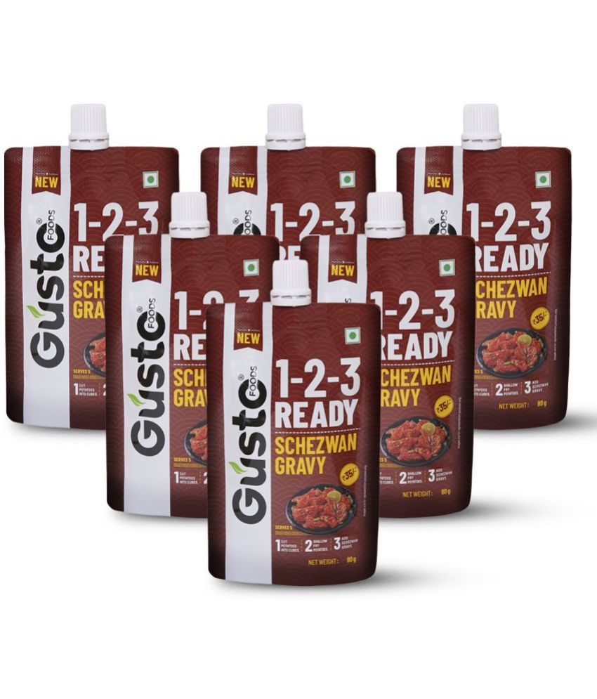     			Gusto Foods Instant Schezwan Gravy 480 gm Pack of 6