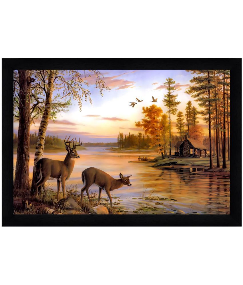     			Indianara Animal Painting With Frame