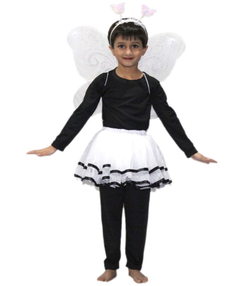     			Kaku Fancy Dresses Tu Tu Skirt Costume for Western Dance -White, 7-8 Years, for Girls