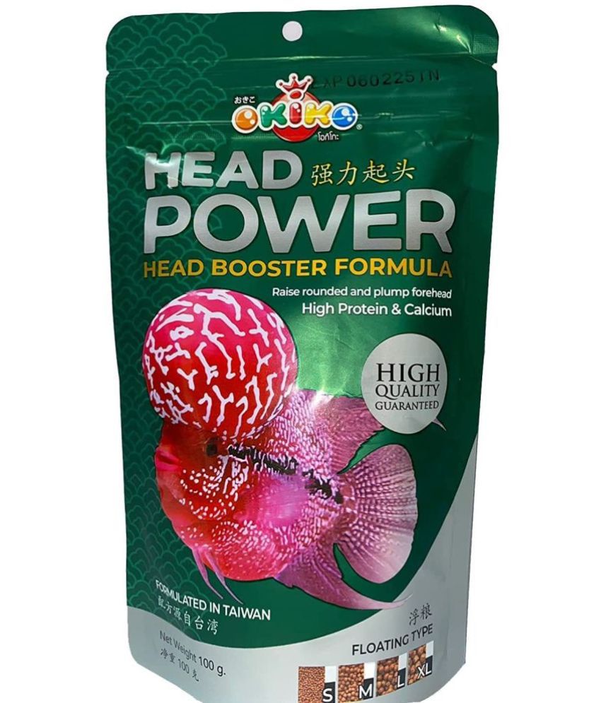     			Okiko Head Power flowerhorn Fish Food 100 GMS