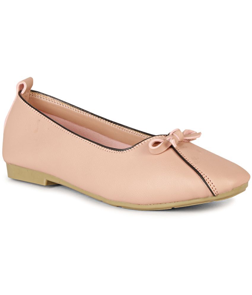     			Saheb Peach Women's Casual Ballerinas