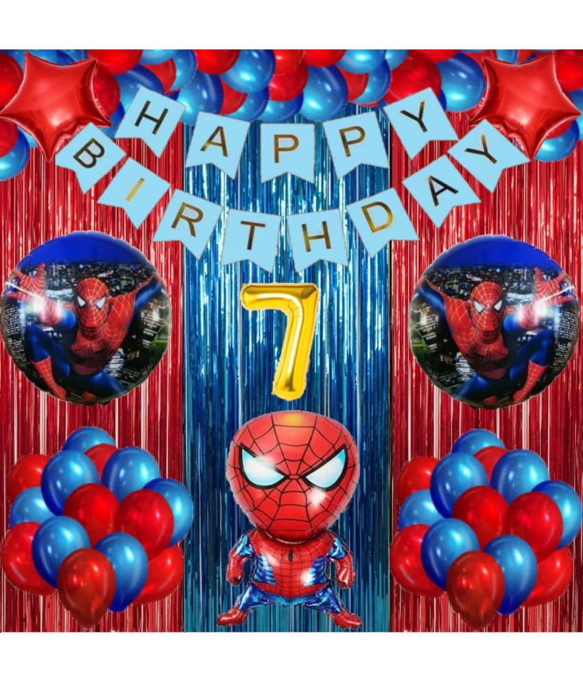     			Urban Classic 7th Happy Birthday SpiderMan Decoration for Boys, Girls