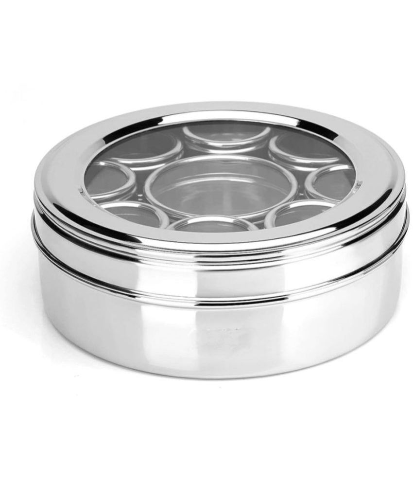     			Visaxmi Steel masala jar Steel Silver Spice Container ( Set of 1 )