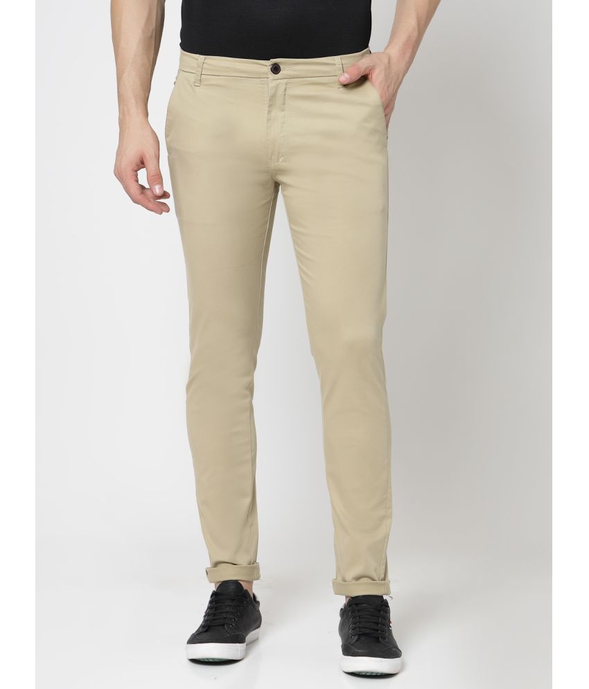     			allan peter Regular Flat Men's Chinos - Beige ( Pack of 1 )