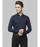 Park Avenue Cotton Blend Slim Fit Full Sleeves Men's Formal Shirt - Blue ( Pack of 1 )