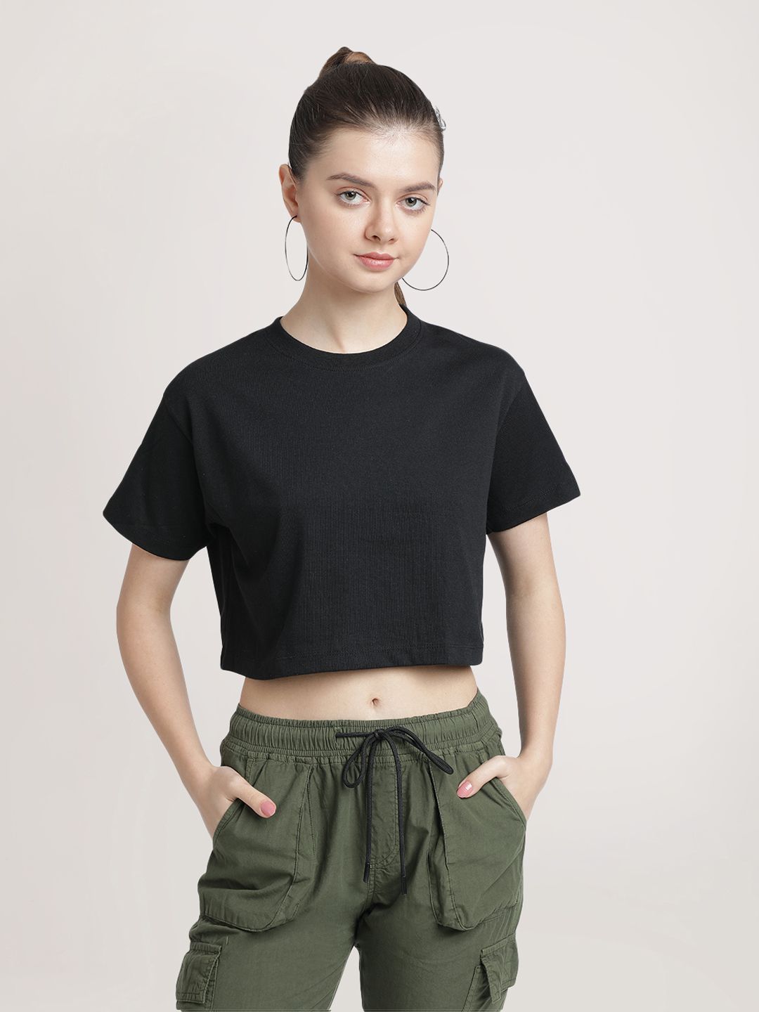     			Bene Kleed Black Cotton Blend Regular Fit Women's T-Shirt ( Pack of 1 )