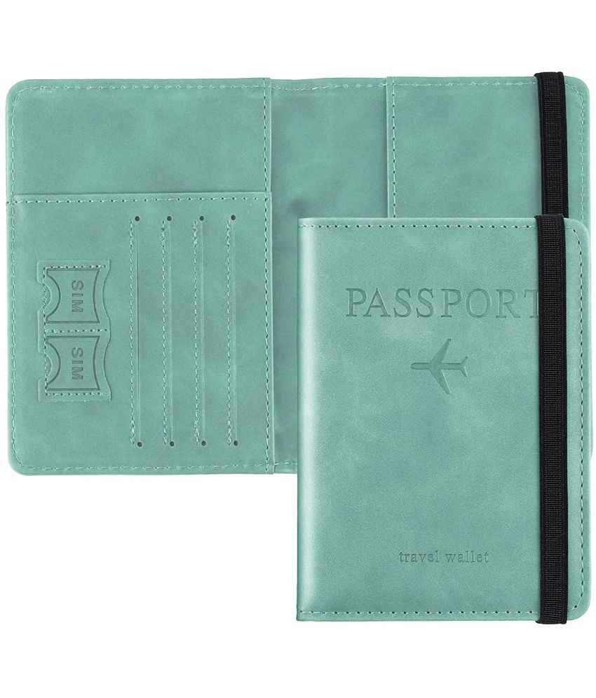     			House Of Quirk Leather Green Women's Passport Holder ( Pack of 1 )