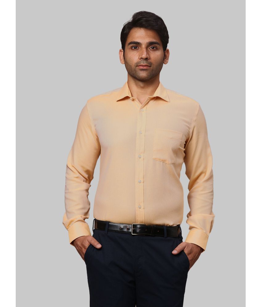     			Park Avenue Cotton Regular Fit Full Sleeves Men's Formal Shirt - Yellow ( Pack of 1 )