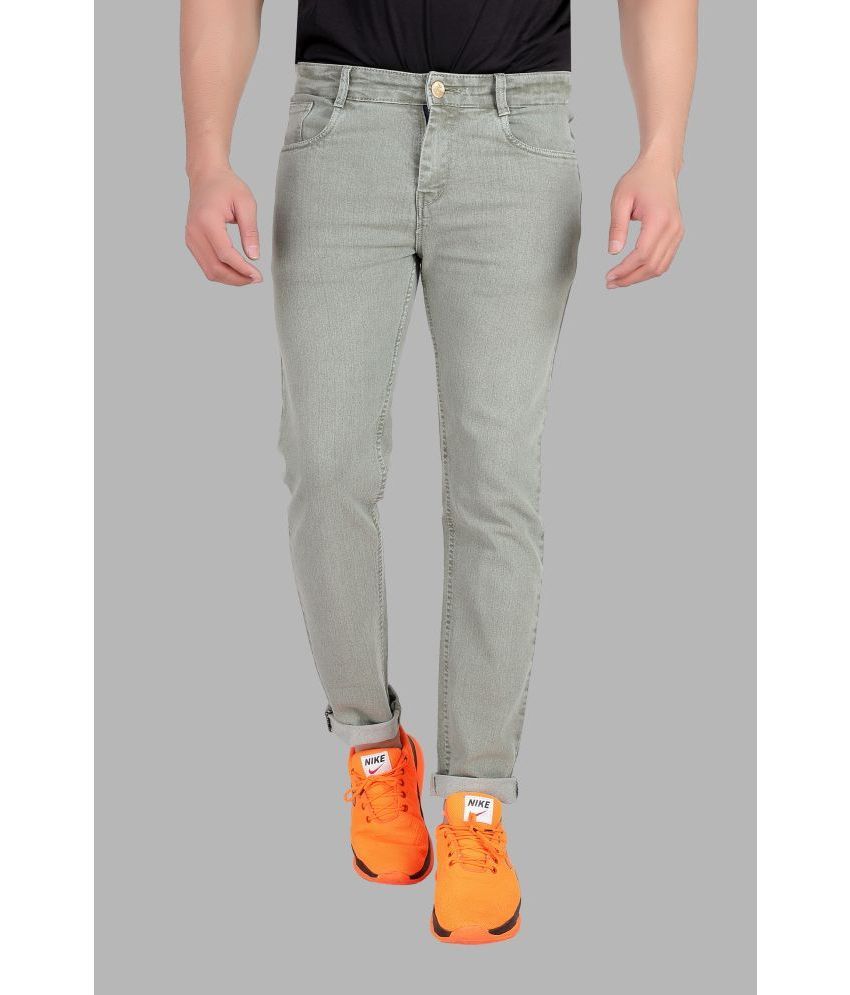     			RAGZO Slim Fit Cuffed Hem Men's Jeans - Grey ( Pack of 1 )