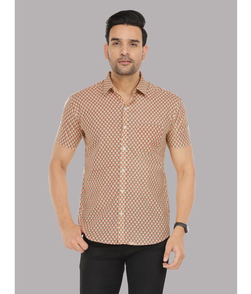     			ravishree Cotton Blend Regular Fit Printed Half Sleeves Men's Casual Shirt - Multicolor ( Pack of 1 )