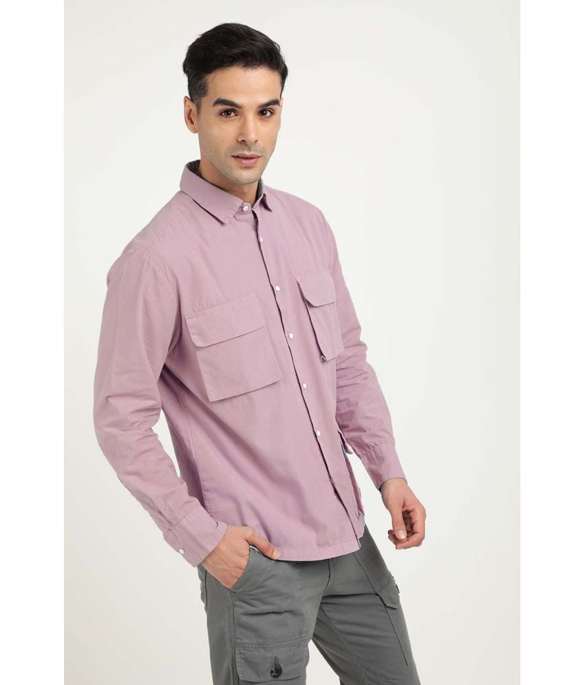     			Bene Kleed 100% Cotton Regular Fit Solids Full Sleeves Men's Casual Shirt - Purple ( Pack of 1 )