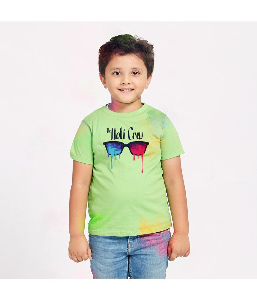     			Bonorganik Green Cotton Boy's Holi T-Shirt  ( Pack of 1 )