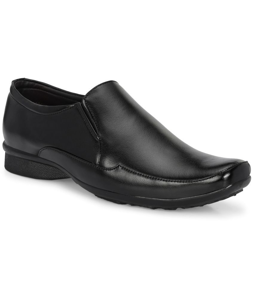     			Bucik Black Men's Slip On Formal Shoes