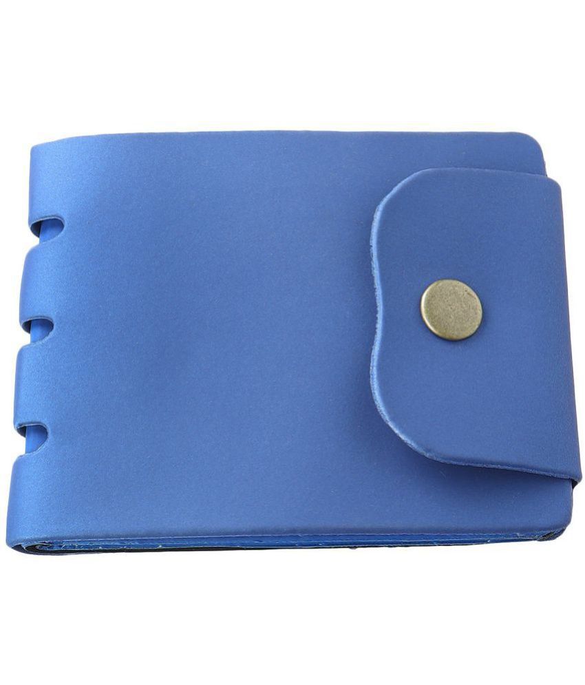     			Clock21 Blue Leather Men's Two Fold Wallet ( Pack of 1 )