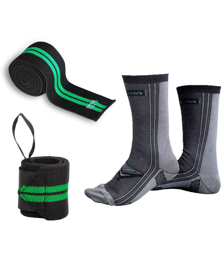     			Dyna GYM combo set Green Wrist Support Free Size