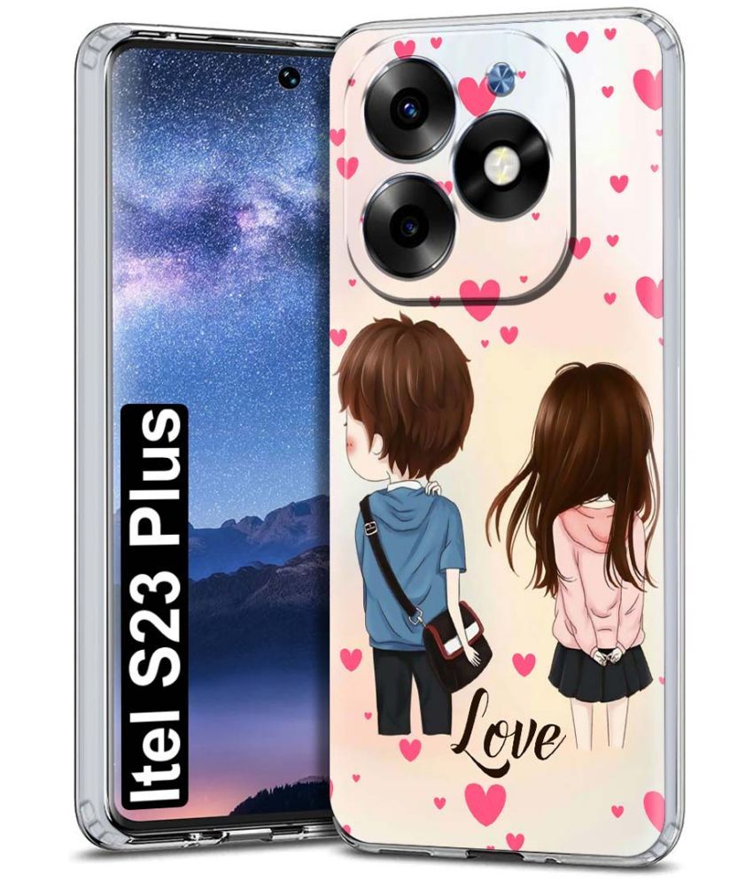     			Fashionury Multicolor Printed Back Cover Silicon Compatible For Itel S23 Plus ( Pack of 1 )